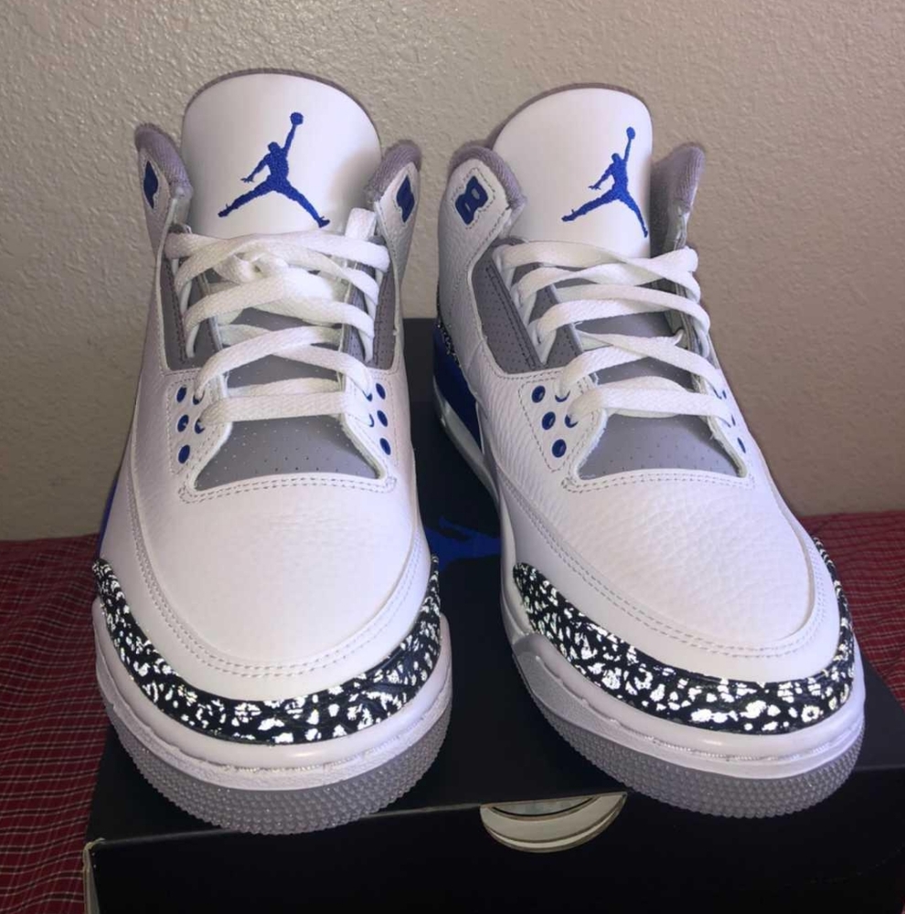 AIR JORDAN 3 "RACER BLUE" - Picture 4 of 6